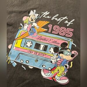 Comfort Colors Mickey & Minnie “The Best of 1985” Cassette Graphic Tee Retro 80s